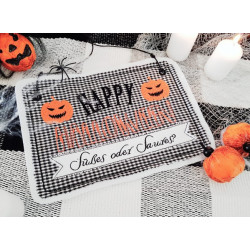 Stickdatei ITH - Türschild Happy Halloween